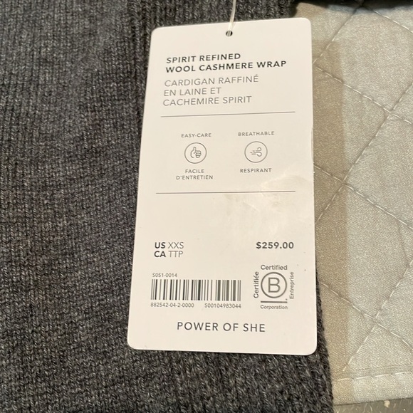 ATHLETA Spirit Wool Cashmere Wrap XS/XXS - Picture 8 of 8